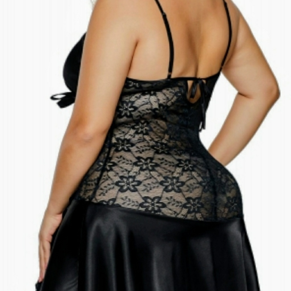 NWT Sexy Black Chemise Set - Picture 4 of 4